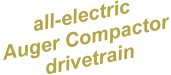 all-electric Auger Compactor drivetrain