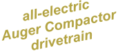 all-electric Auger Compactor drivetrain