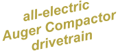 all-electric Auger Compactor drivetrain