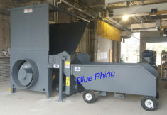 40 hp Auger Compactor w/ Cart Dumpers and custom carts